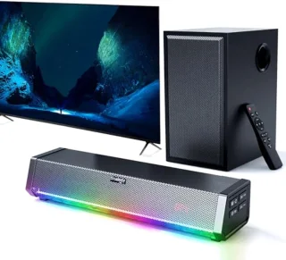 Draadloze Soundbar en Subwoofer voor Thuisbioscoop - Bluetooth, Optisch, AUX, Coaxiaal
