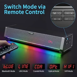 Draadloze Soundbar en Subwoofer voor Thuisbioscoop - Bluetooth, Optisch, AUX, Coaxiaal
