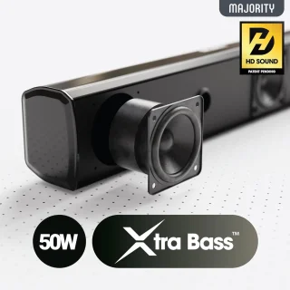 Compacte 2.1 Bluetooth Soundbar voor TV en PC met Afstandsbediening en Meerdere Aansluitingen