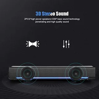 USB HiFi Stereo Soundbar-luidspreker voor PC en Smartphone - Home Theater Luidsprekers
