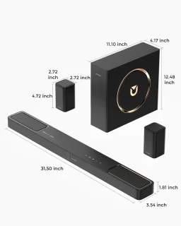 5.1.2-kanaals soundbar met Dolby Atmos en Surround Sound voor thuisbioscoopsysteem