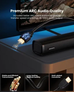 Soundbar met subwoofer voor tv, pc en gaming - 2.1-kanaals geluidsysteem met diepe bas en verbeterde geluidskwaliteit