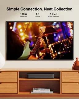 2.1 Kanaals Soundbar met Geïntegreerde Subwoofer en Bluetooth 5.3 voor TV - Perfecte Geluidsbeleving en Smart App Besturing