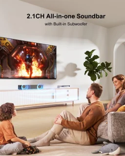 2.1 Kanaals Soundbar met Geïntegreerde Subwoofer en Bluetooth 5.3 voor TV - Perfecte Geluidsbeleving en Smart App Besturing