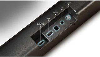 5.1-kanaals 340W Dolby Atmos Soundbar met draadloze subwoofer en achterluidsprekers, Zwart