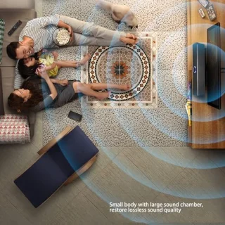 Bluetooth-soundbar, licht, BT 5.0, stroomvoorziening via USB, computerluidsprekers met instelbaar volume, eenvoudig te bedienen voor tablet