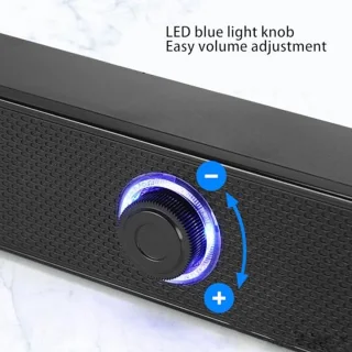 Bluetooth-soundbar, licht, BT 5.0, stroomvoorziening via USB, computerluidsprekers met instelbaar volume, eenvoudig te bedienen voor tablet