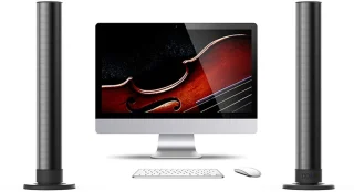 2-in-1 Separable Soundbars, Bluetooth 5.3 Surround Sound System with 40W Subwoofer, 3D Stereo Home Theater Speaker with U Disk/Optical/AUX, for TV Computer