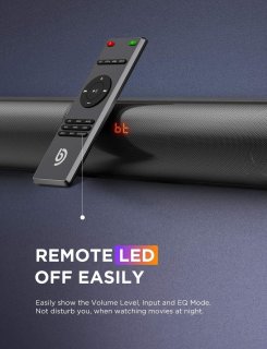 Wat vinden we goed aan de Soundbar met Subwoofer 2.1-kanaal 190W voor TV - Bluetooth 5.0, Instelbare Bas en DSP Technologie