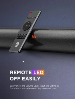 Soundbar met Subwoofer 2.1-kanaal 190W voor TV - Bluetooth 5.0, Instelbare Bas en DSP Technologie