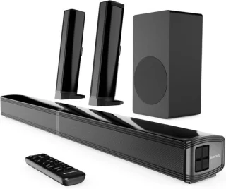 2.1 soundbar systeem zwart