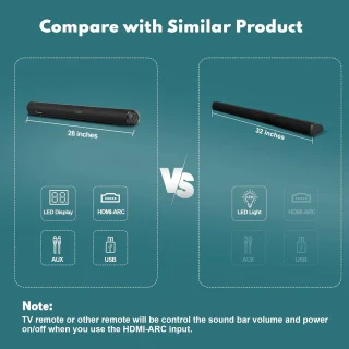 28-inch TV-soundbar