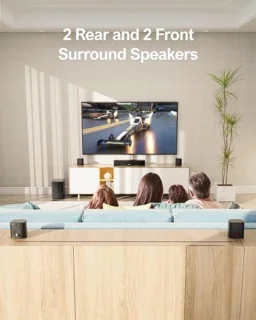 7.1 Soundbar-set voor TV met subwoofer en 4 surround-luidsprekers
