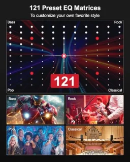 7.1 Soundbar-set voor TV met subwoofer en 4 surround-luidsprekers