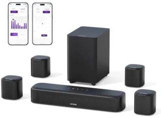 7.1 Soundbar-set voor TV met subwoofer en 4 surround-luidsprekers