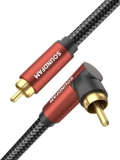 90 graden RCA-kabel voor subwoofer - 2M
