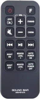 Afstandsbediening AKB74815376 voor LG Soundbar SJ4, SJ3 en MA5