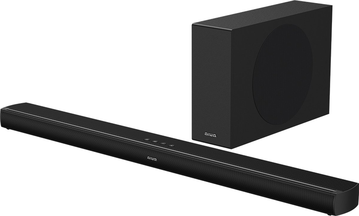 Wat vinden we goed aan de Aiwa HE-1200SW 2.1 Soundbar 120W