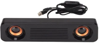 Aladdien Draagbare Mini-soundbar Hifi 360° Stereo-subwoofer USB Desktopluidspreker