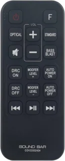 Allimity COV33552424 afstandsbediening voor LG Soundbar SJ2 SPJ2B-W