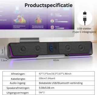 Anount Soundbar PC Speaker