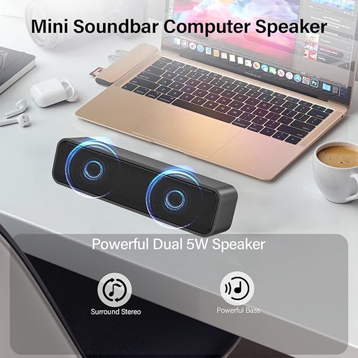 Anount Soundbar Speaker voor PC