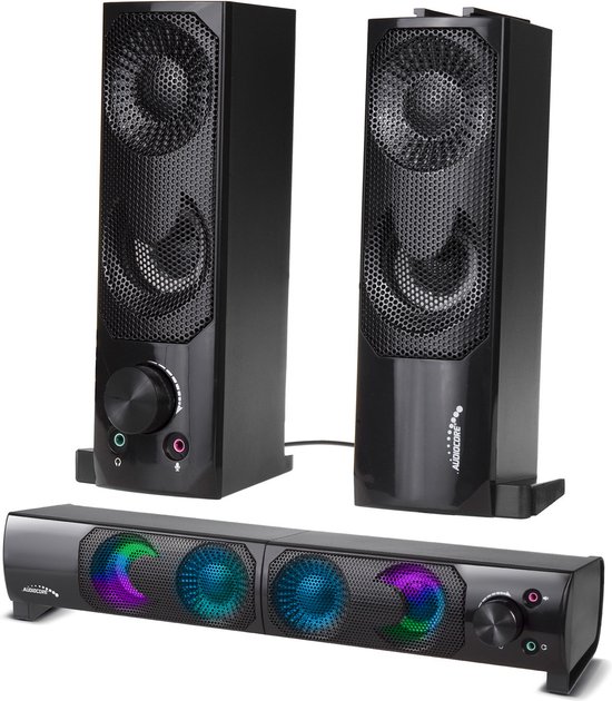 Audiocore 2-in-1 2.0 PC Luidspreker Soundbar