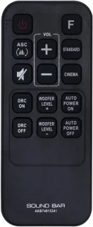 AULCMEET AKB74815341 vervangende afstandsbediening voor LG soundbar