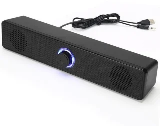 De Bedrade USB-desktop soundbar in één oogopslag