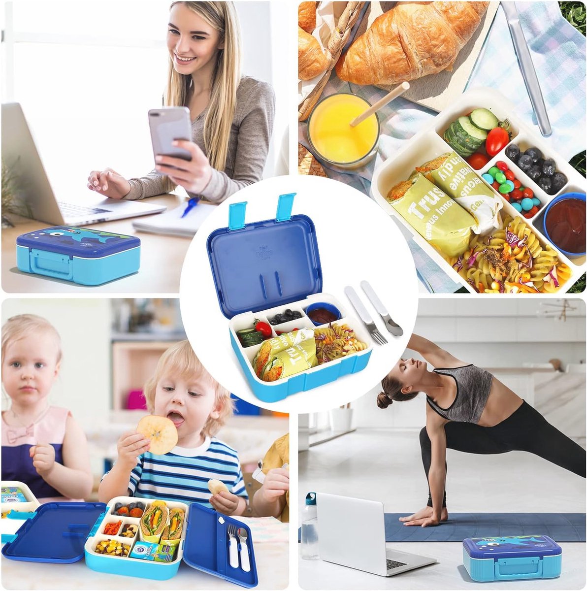 Bento Box Kinder Lunchbox 5 Vakken