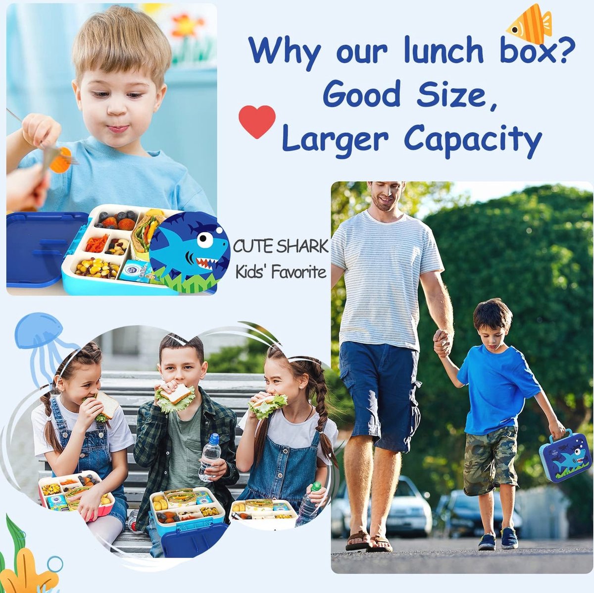Bento Box Kinder Lunchbox 5 Vakken