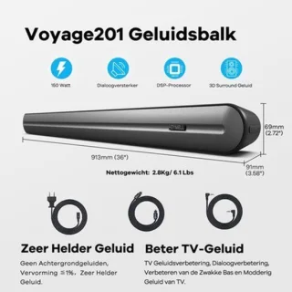 Bluetooth-soundbar met afstandsbediening