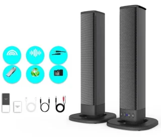 Bluetooth-soundbar zwart