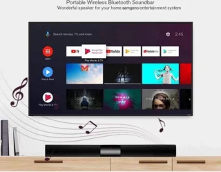 Bluetooth Soundbar Zwart met Afstandsbediening