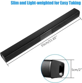 Bluetooth Soundbar Zwart met Afstandsbediening