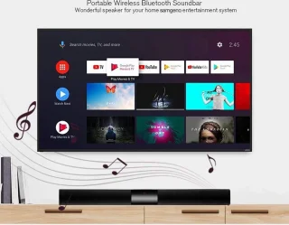 Bluetooth Soundbar Zwart met Afstandsbediening