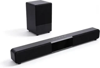 Bluetooth tv soundbar 2.1 kanaal zwart