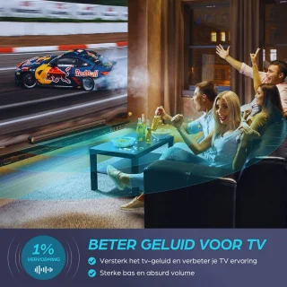 Bomaker® Soundbar met Ingebouwde Subwoofer Zwart