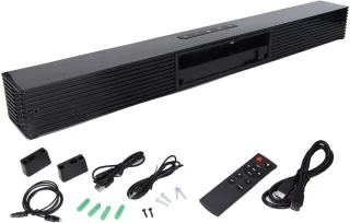 BT Soundbar - Computer speaker - Home theater - Muurmontage optie - 58 cm lengte - Zwart