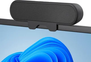 Clip-on monitor luidspreker zwart