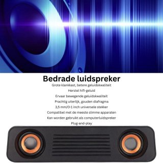 Wat vinden we goed aan de CLVP® PC Soundbar Mini Speaker