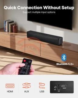 Compacte 17-inch 2.0-soundbar