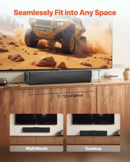 Compacte 17-inch 2.0-soundbar