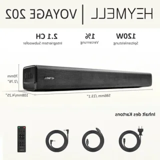 Compacte soundbar - 58,6 cm - zwart
