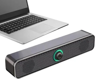 Computer soundbar speaker zwart
