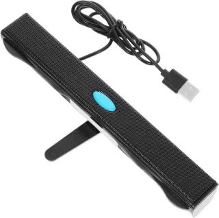 Computer soundbar – USB-speakerstrip – 20 cm – zwart