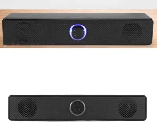 Computer speakers desktop soundbar zwart