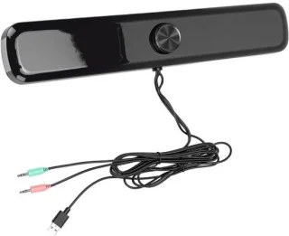 Computerluidspreker - soundbar voor laptop - zwart