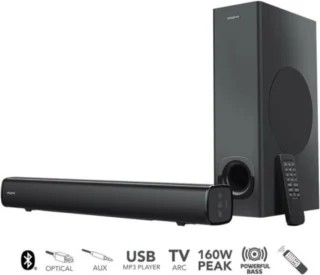 Creative Stage 2.1-kanaals soundbar met subwoofer zwart