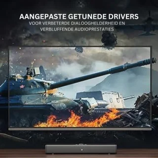 Creative Stage 2.1-kanaals soundbar met subwoofer zwart